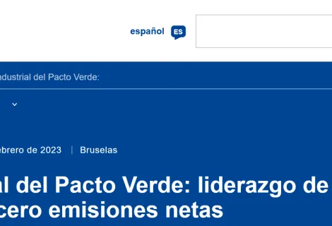 Plan industrial del pacto verde